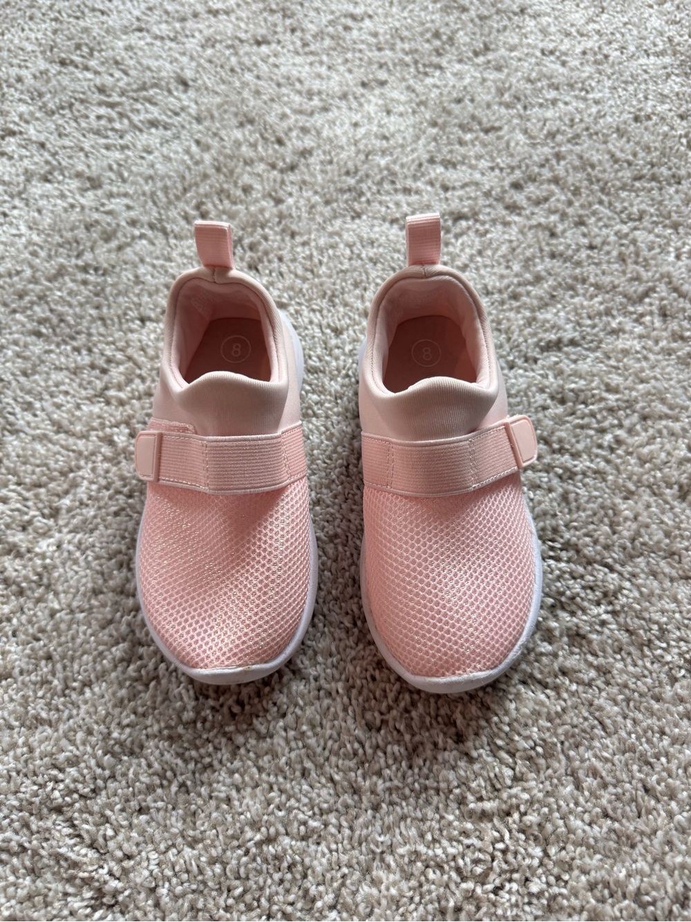 Cat & Jack Girls Pink Slip On Sneakers Size 8 Mesh Austen Slip-on water Shoes - Picture 13 of 13